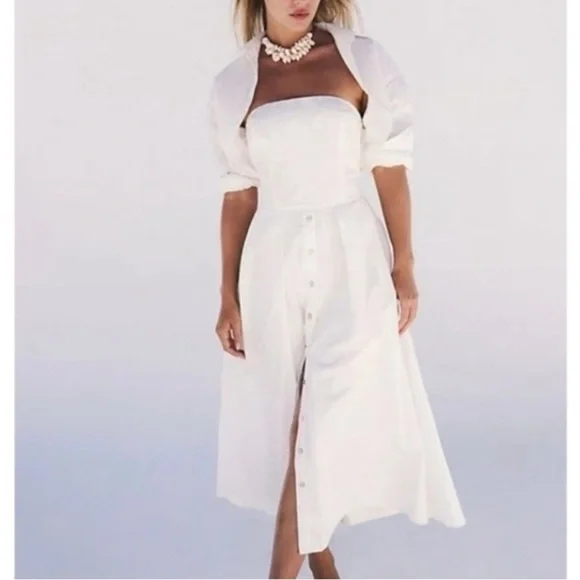 Free People Isley Midi (EUC; White; XL) - Picture 11 of 15